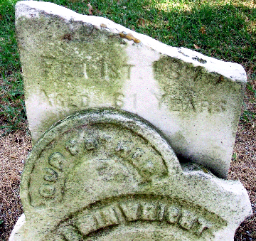 Grave Marker for Benjamin Wright