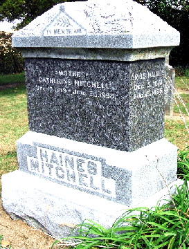 Grave Marker for Catherine Mitchell and Amos Haines