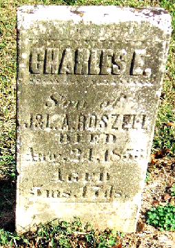 Grave Marker for Charles Roszell 