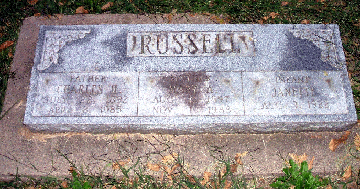 Grave Marker for Charles, Mary and Janette Russell