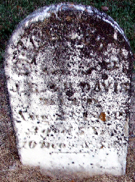 Grave Marker for Unknown Davis