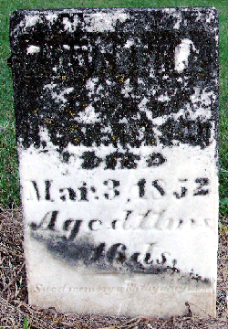 Grave Marker for Child of Nelson