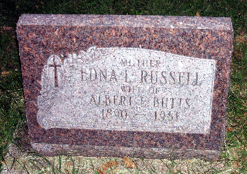 Grave Marker for Edna L. Butts
