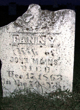 Grave Marker for Fanny Mains