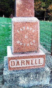 Grave Marker for Father and Mother Darnell