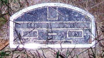 Grave Marker for Fred Russell
