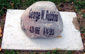 Grave Marker for George Robbins 