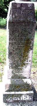 Grave Marker for Jacob and Mary Keener