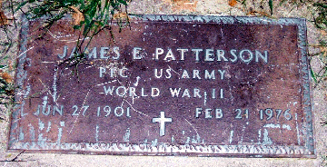 Grave Marker for James Patterson