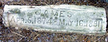 Grave Marker for James Robbins 