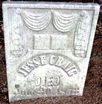 Grave Marker for Jesse Craig 