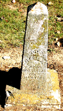 Grave Marker for Jessie Pence 