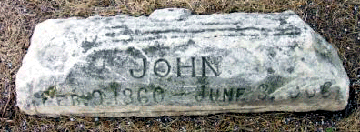 Grave Marker for John Robbins 