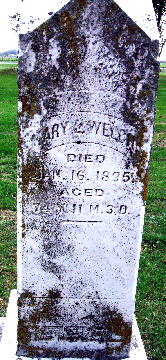 Grave Marker for Mary Welch