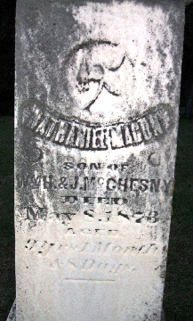 Grave Marker for Nathaniel McChesney