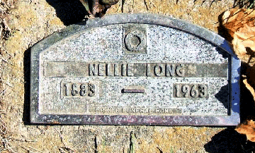 Grave Marker for Nellie Long