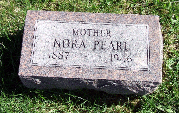 Grave Marker for Nora Harvey