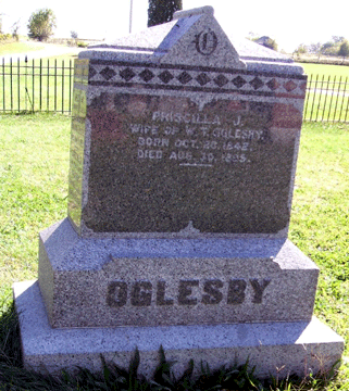 Grave Marker for Priscilla J. Oglesby