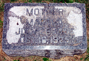 Grave Marker for Mother Martha