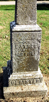 Grave Marker stating our father and mother
