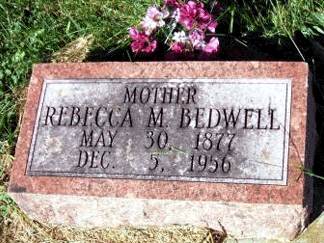 Grave Marker for Rebecca M. Bedwell