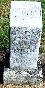 Grave Marker for Roy Brown