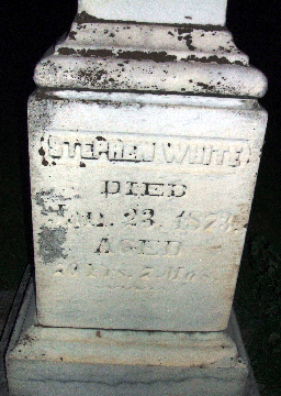 Grave Marker for Stephen White