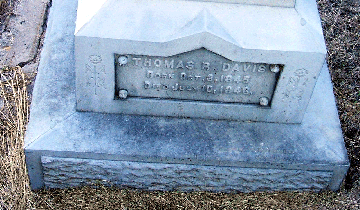Grave Marker for Thomas Davis