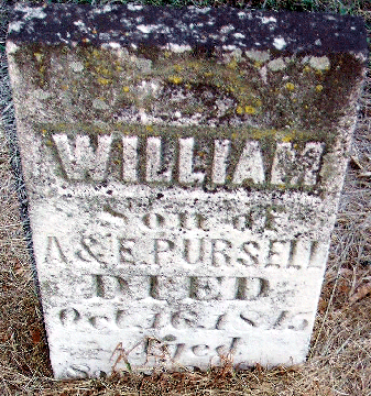 Grave Marker for William Pursell