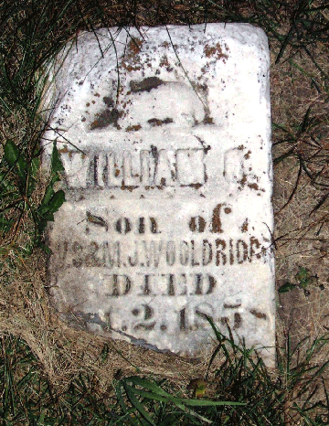 Grave Marker for William Wooldridge?