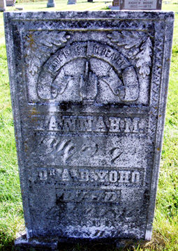 Grave Marker for Hannah M. Yoho/></p> </p></div><div class=
